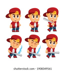 Boy Character with Hat Attack Game Kits adventure design Sprite