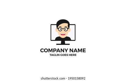 boy character vector icon illustration