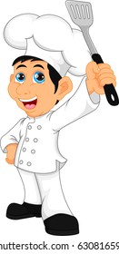 Boy Chef Cartoon Stock Illustration 630816590
