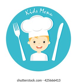 Boy Chef. Kids Menu