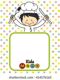 boy chef. space for text or photo