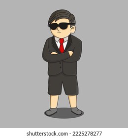 Boy chibi vector for illustration