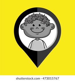 boy child kids icon vector illustration design