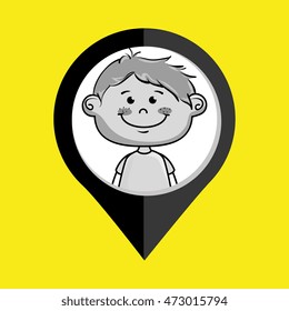 boy child kids icon vector illustration design