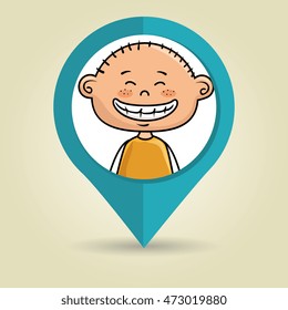 boy child kids icon vector illustration design