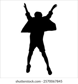 Boy or children silhouette Vector illustration