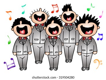 boy chorus in action