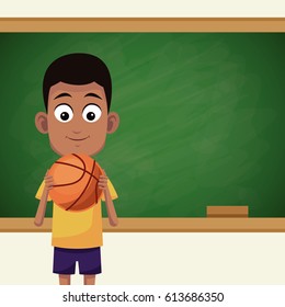 boy classroom chalkboard sport