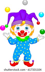 boy in clown cotume cartoon