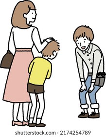 Una versión en color para un niño llevado a un salón de belleza por primera vez