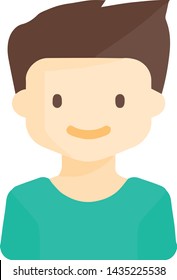 Boy concept icon in trendy flat style isolated on white background. Boy concept symbol. Vector illustration