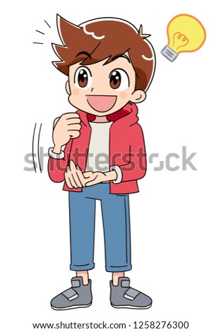 A boy is convinced