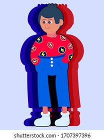 el chico con traje fresco