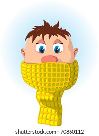 Boy with cough and cold