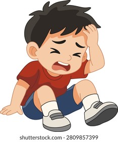 Boy Crying Marble Race Lose