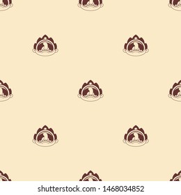 Boy crying open mouth pattern seamless. Child tantrum background 
 
