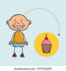 boy cup cake bakery