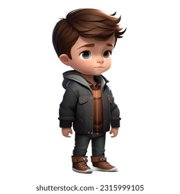 boy cute isolated full body isolated 