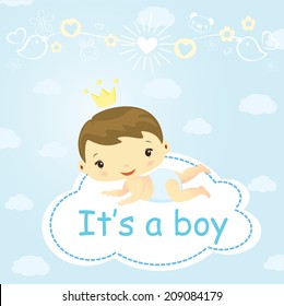 It's a boy, cute little boy