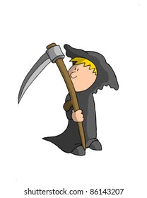 Boy In Death Costume (Vector)