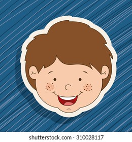 Boy design, vector illustration eps 10