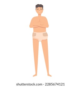 Boy diaper icon cartoon vector. Adult health. Medicine care