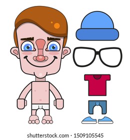 Boy Doll Vector For Any Purpose Vector Illustration On White Background
