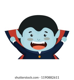 boy dressed up as a halloween dracula
