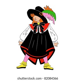Boy dressed as musketeer for Halloween (eps8)