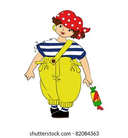 Boy dressed as pirate for Halloween (eps8)