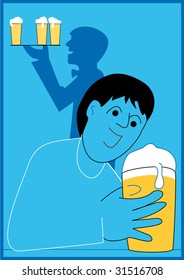 boy drunken beer