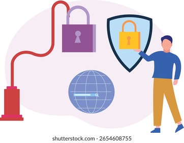 Un niño distribuye con entusiasmo los productos de Global Security Lock, garantizando la seguridad y la protección con tecnología innovadora y confiabilidad