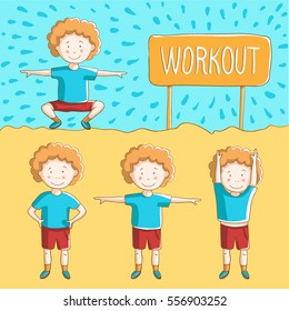 Boy exercise