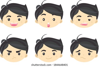 boy expression happy sad shock angry