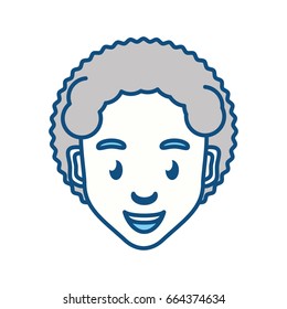 Boy face cartoon