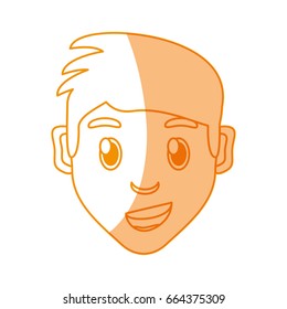 Boy face cartoon
