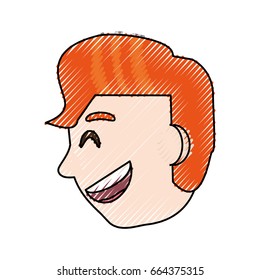 Boy face cartoon