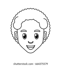 Boy face cartoon