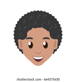 Boy face cartoon