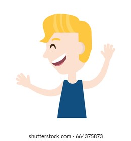 Boy face cartoon