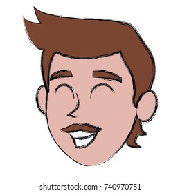 Boy face cartoon