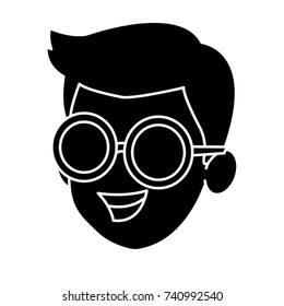 Boy face cartoon