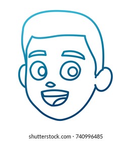 Boy face cartoon