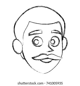 Boy face cartoon