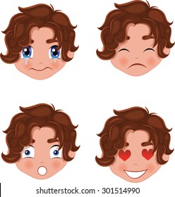 Boy face emotion