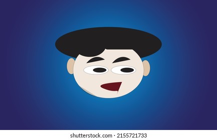 boy face icon character cute 