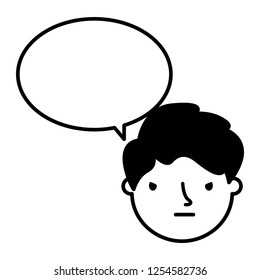 boy face sad speech bubble