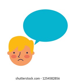 boy face sad speech bubble