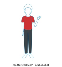 Boy faceless avatar