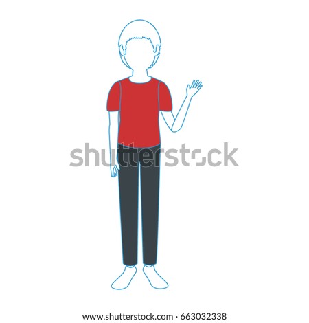 Boy faceless avatar